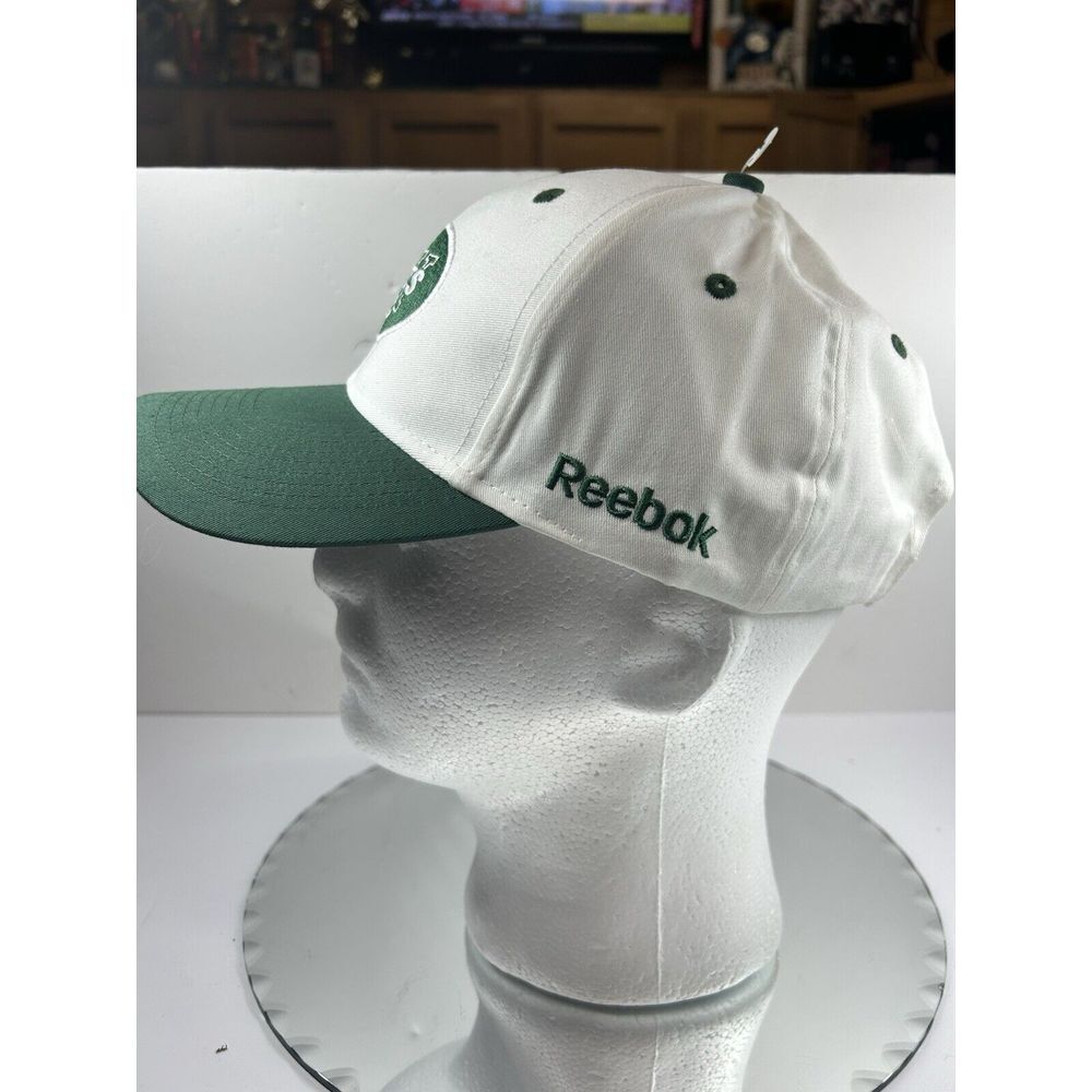 New York Jets Reebok Team Apparel Hat Cap Adult‎ White Green NWT - Picture 4 of 8